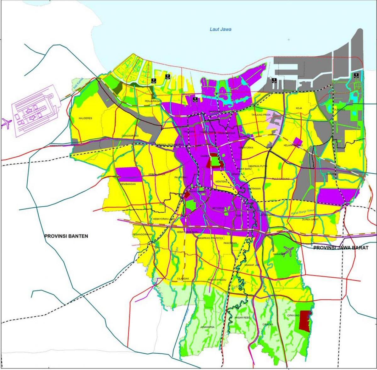 térkép Jakarta cbd