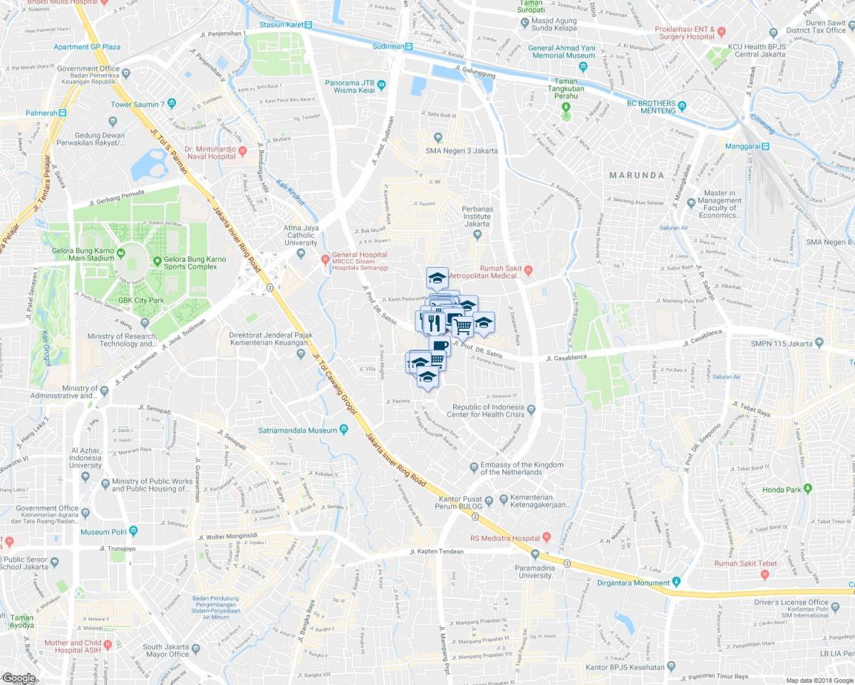 térkép kuningan Jakarta