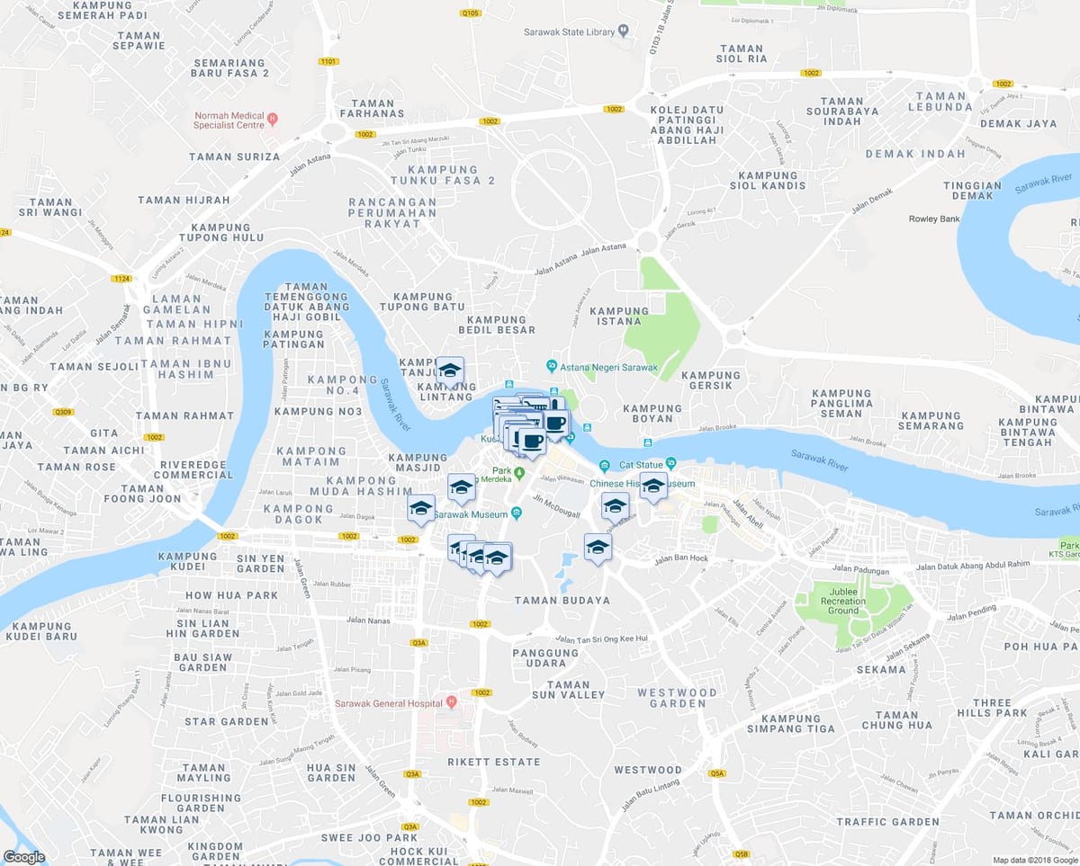 térkép gambir