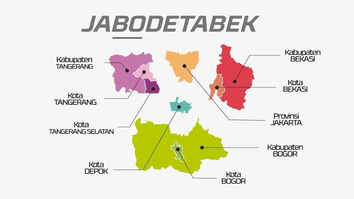 térkép jabodetabek