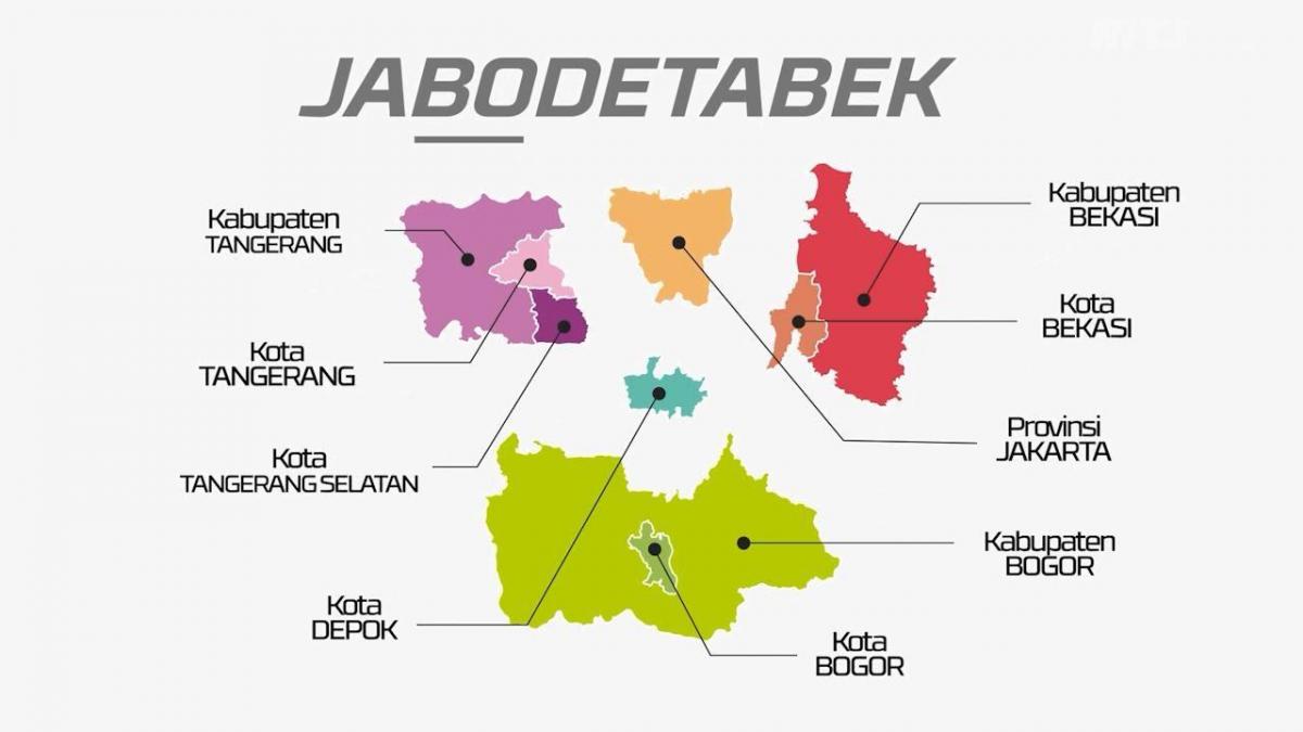 térkép jabodetabek
