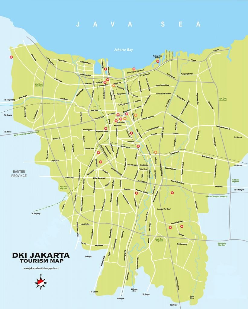 térkép Jakarta harmoni