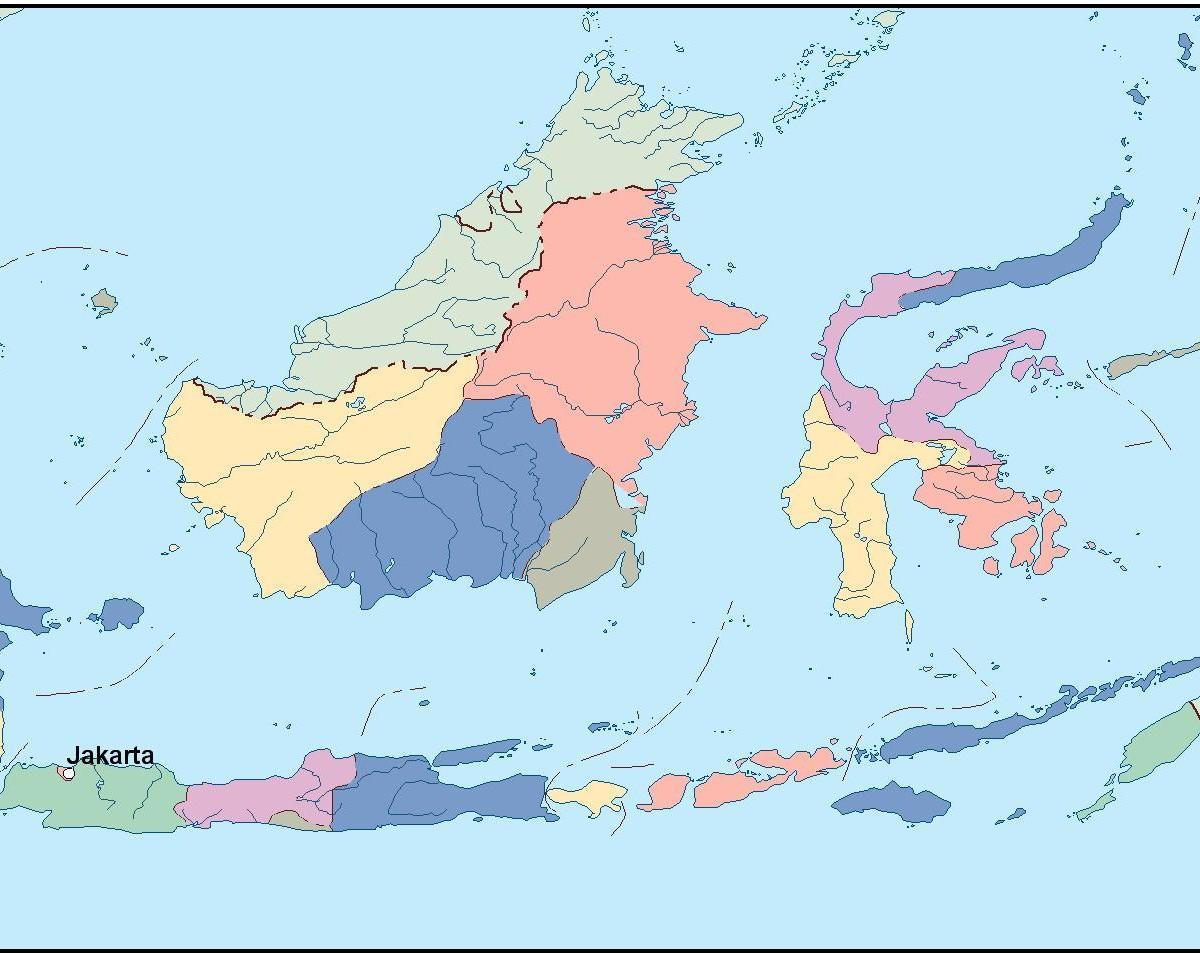 térkép Jakarta vektoros térkép