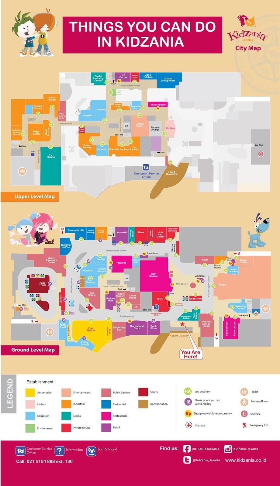 térkép kidzania Jakarta