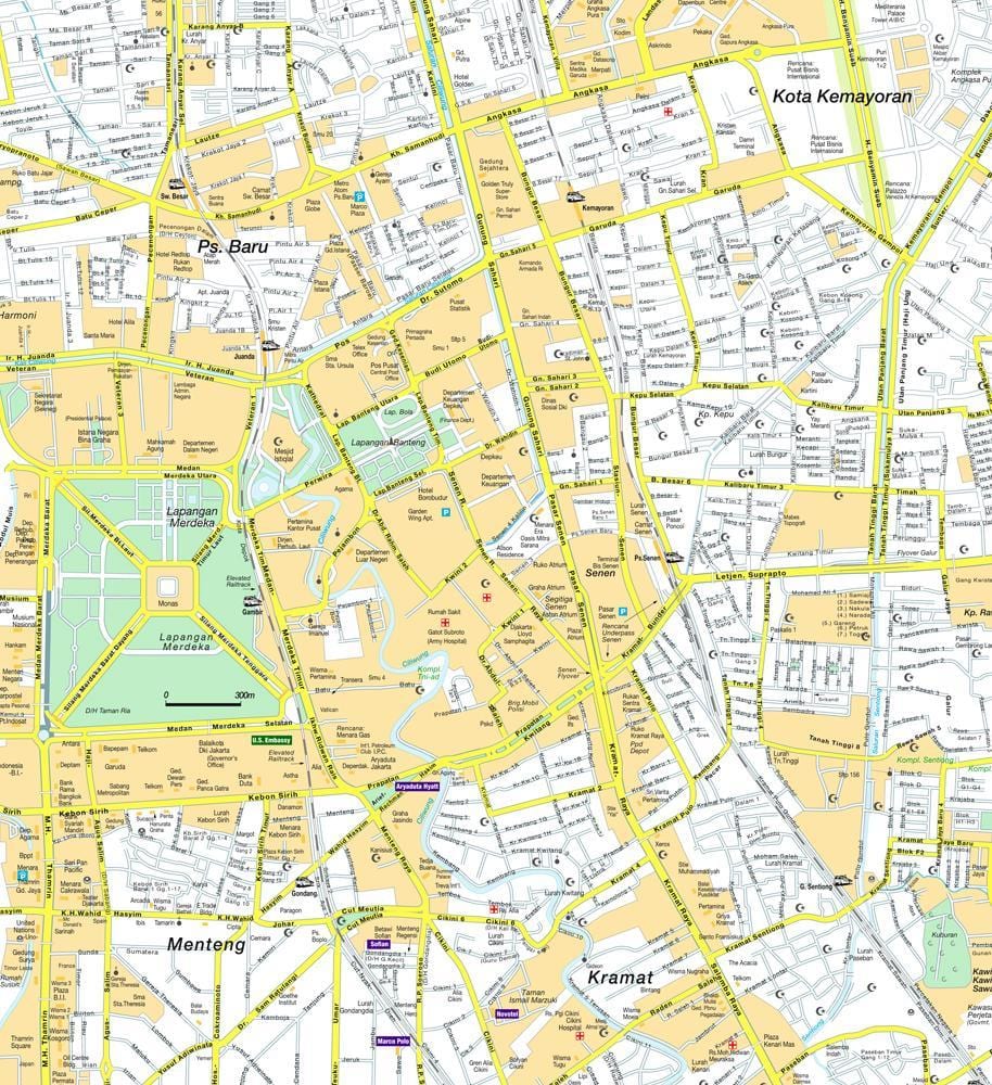 térkép menteng Jakarta