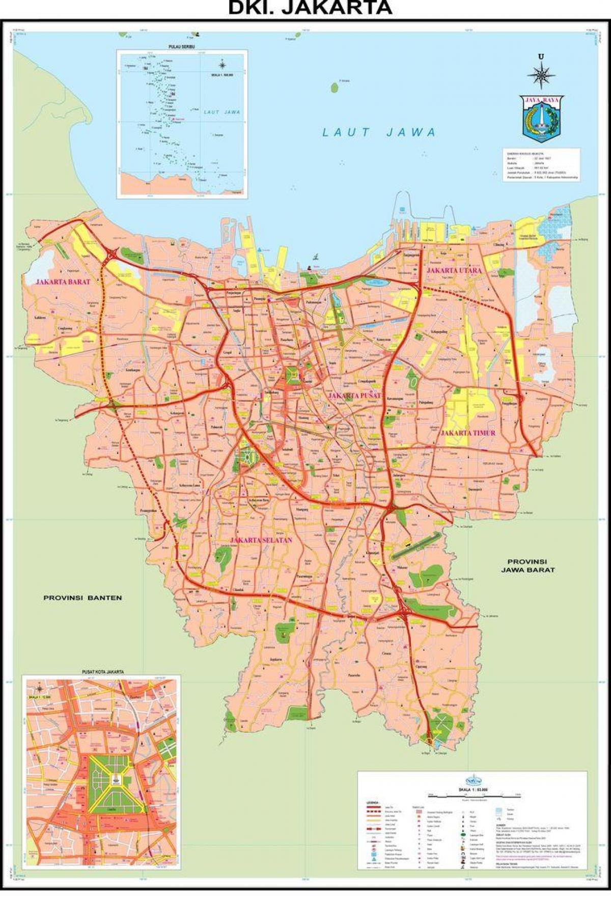 térkép Jakarta óváros