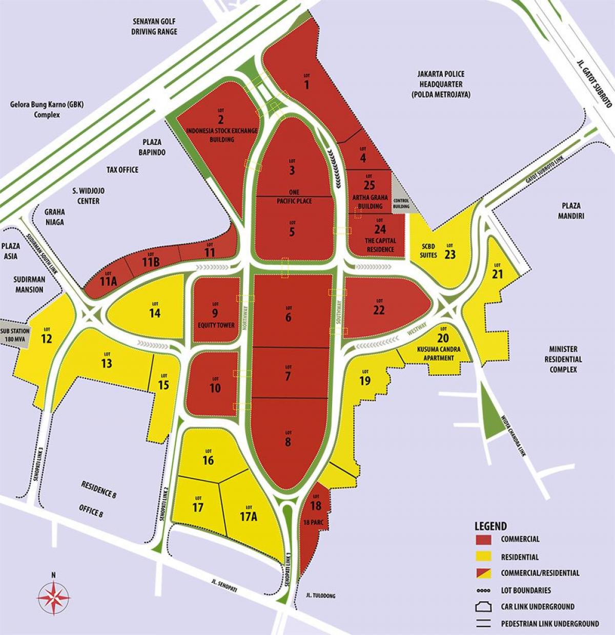 térkép scbd Jakarta
