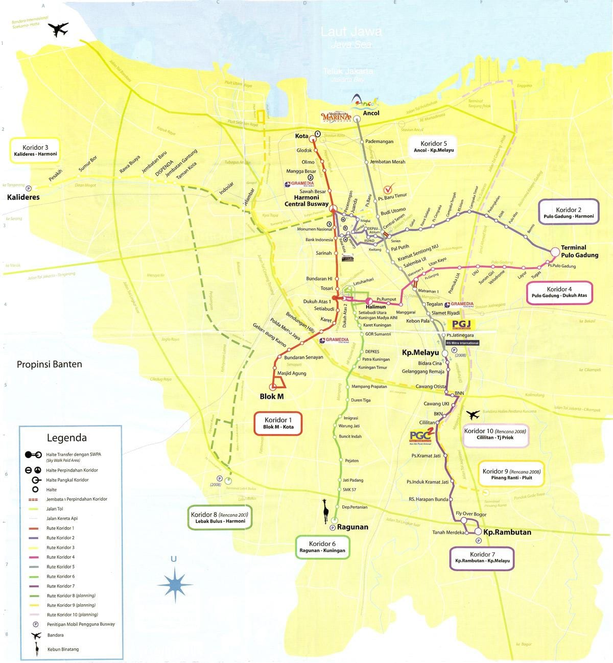 térkép térkép ancol Jakarta