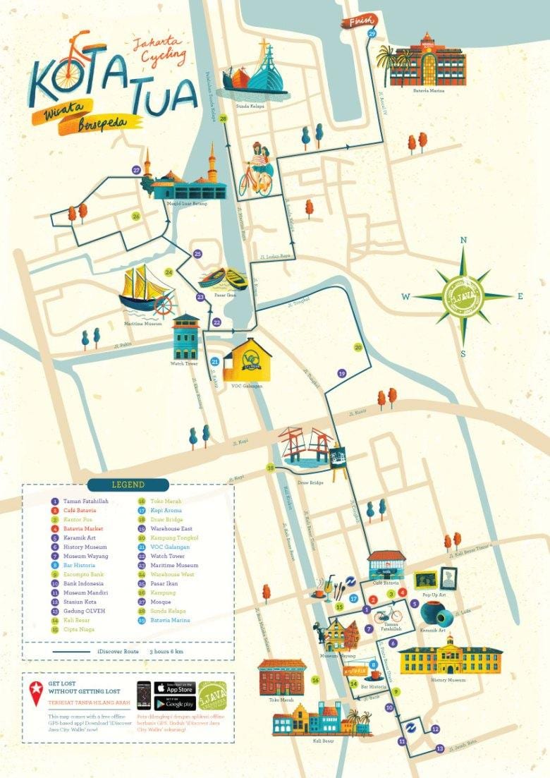 térkép Jakarta kota