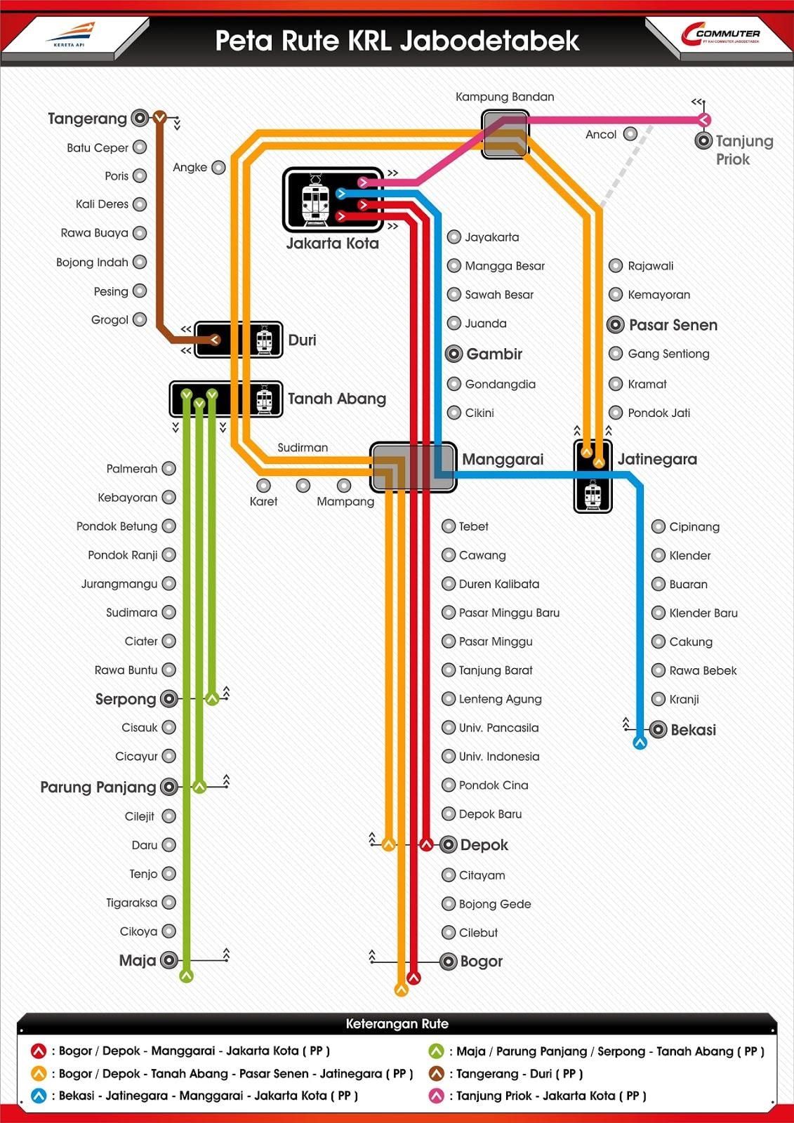 térkép krl Jakarta