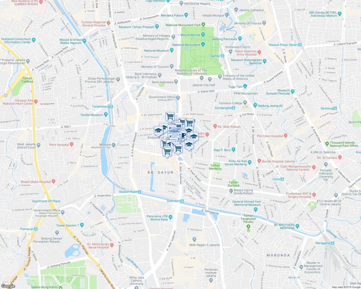 térkép thamrin Jakarta