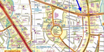 Térkép dél-Jakarta