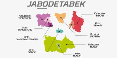 Térkép jabodetabek