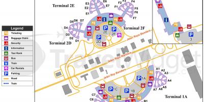 Soekarno hatta repülőtéri terminál térkép