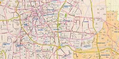 Térkép Jakarta utca
