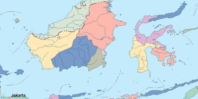 Térkép Jakarta vektoros térkép