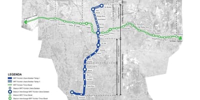 Jakarta mrt útvonal térkép