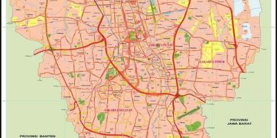 Térkép Jakarta óváros