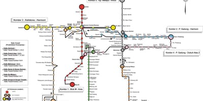 Jakarta busz térkép