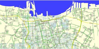 Térkép észak-Jakarta